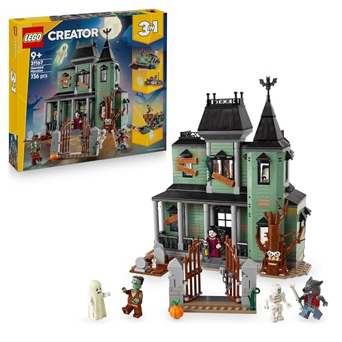 LEGO Creator 3-en-1 Le Manoir Hanté - Jouet Maison se Transf