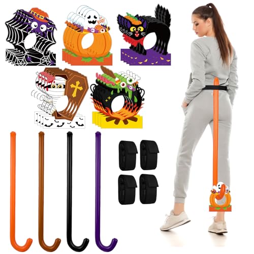 Thenshop Lot de 28 jeux de queue dHalloween - Jeux de fête d