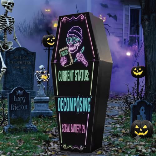Cercueil dHalloween pliable 3D imperméable pour décoration e