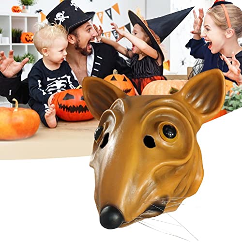 BTOSEP Masque amusant de rat en latex pour fêtes dHalloween 