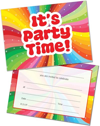 Olivia Samuel Lot de 40 invitations de fête pour enfants ave