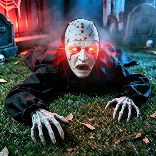 Decoration Halloween Exterieur, 150 * 130cm Déco Zombie Couc