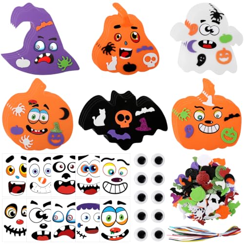 Lot de 24 citrouilles dHalloween pour enfants, kits de décor