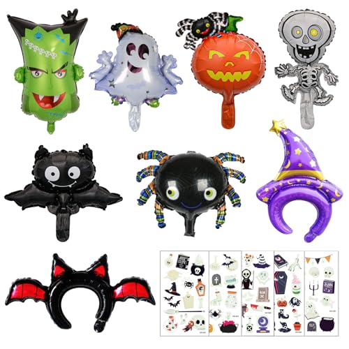 JSTHHTT 13 Pièces Halloween Decoration, Ballon Momie Hallowe