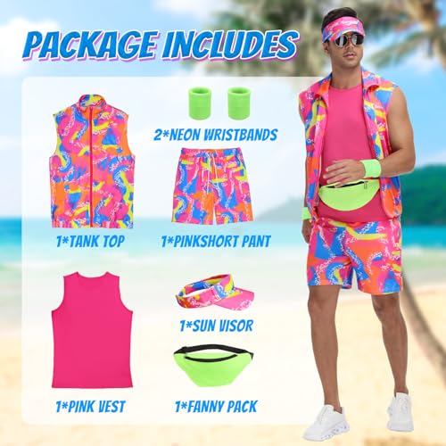 Tosjack Costume dentraînement années 80 pour homme, tenue an