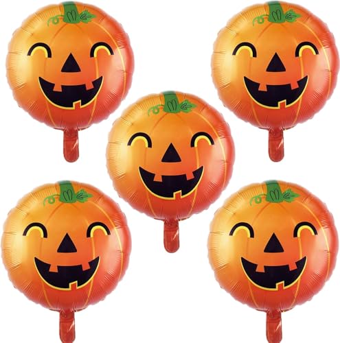 Pack 5 Ballons Citrouille Halloween