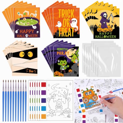 Fullhawl Kit de 30 livres de coloriage aquarelle en vrac ave