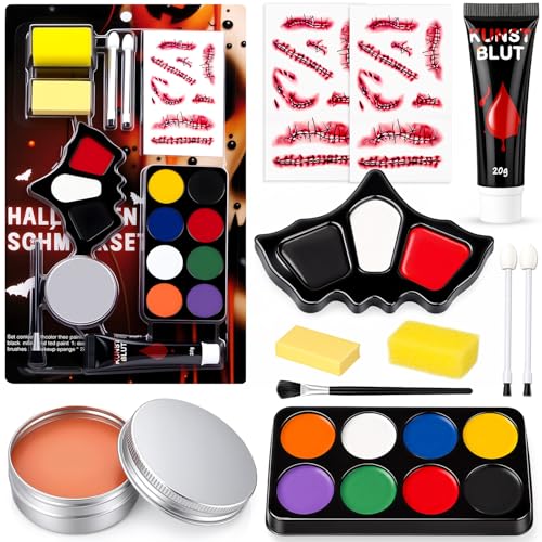 Maquillage Halloween pour Visage - Kit Maquillage Halloween 
