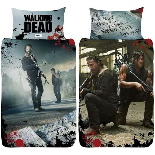 The Walking Dead New World Housse de Couette réversible Doub