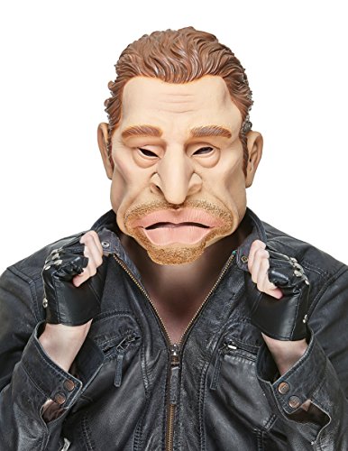 DEGUISE TOI - Masque humoristique en latex Johnny adulte - M