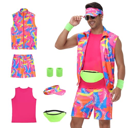 Tosjack Costume dentraînement années 80 pour homme, tenue an