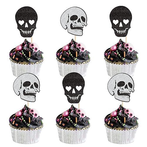 Blumomon Lot de 24 décorations pour cupcakes dHalloween en f