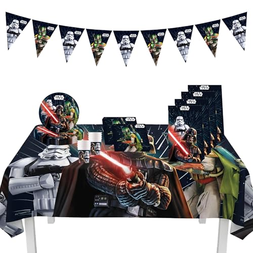 Procos 10215307DY - Set de fête Star Wars Galaxy, 46 pièces