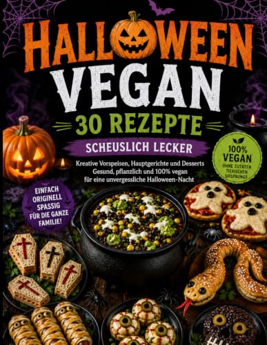 Veganes Halloween Kochbuch: 30 Schaurig Leckere Rezepte: Ein