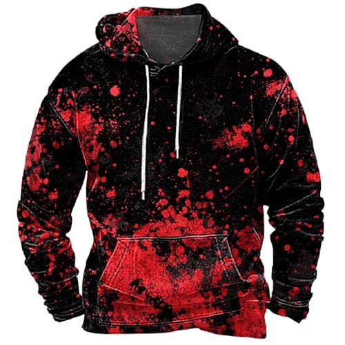 Deguisement dhalloween Homme Sweats A Capuche Scary Sanglant