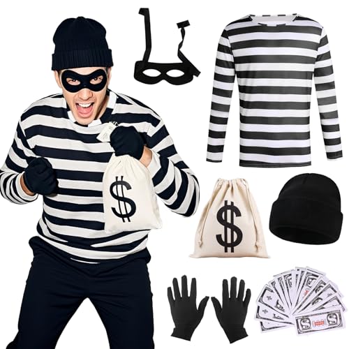 Xerteam Costume de cambrioleur pour adultes - Journée mondia