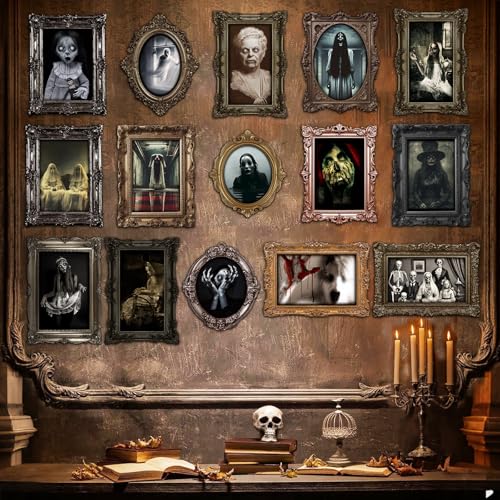 Benjia 15 Cadres Photo Halloween Gothique Hantée Horreur, Im