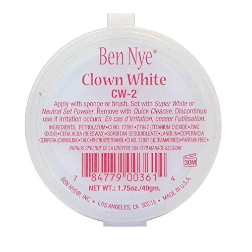 Ben Nye Crème de maquillage blanche pour visage de clown - 4