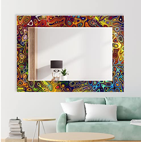 My Photostation.com Miroir mural en verre trempé de 50,8 x 6