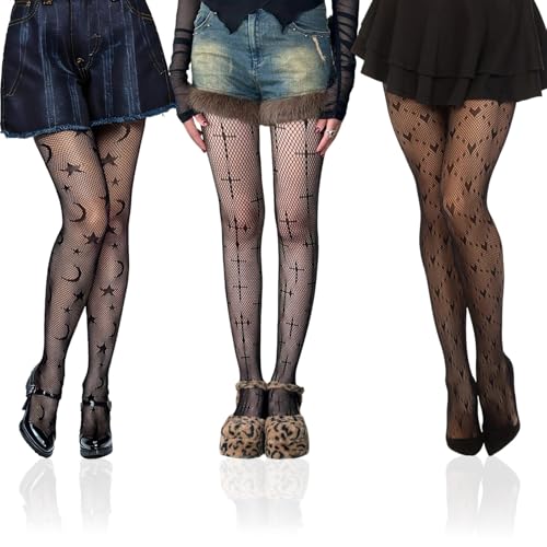 XoeLLe 3 Paires Collant Halloween Femme Accessoire Halloween