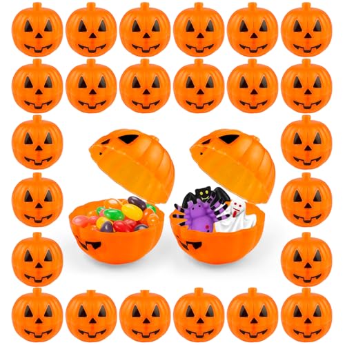 GOGOLAN Lot de 24 boîtes à bonbons citrouille dHalloween pou