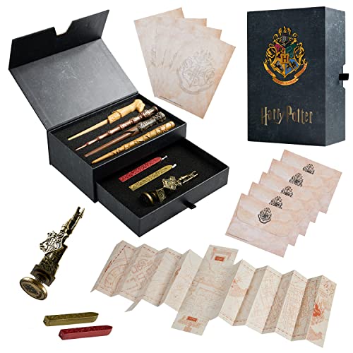 Harry Potter Papeterie Enfant, Coffret Stylo Baguette et Pap