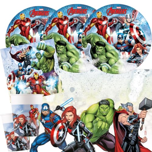 Procos Kit de fête Avengers Infinity Stones 37 pièces pour 8