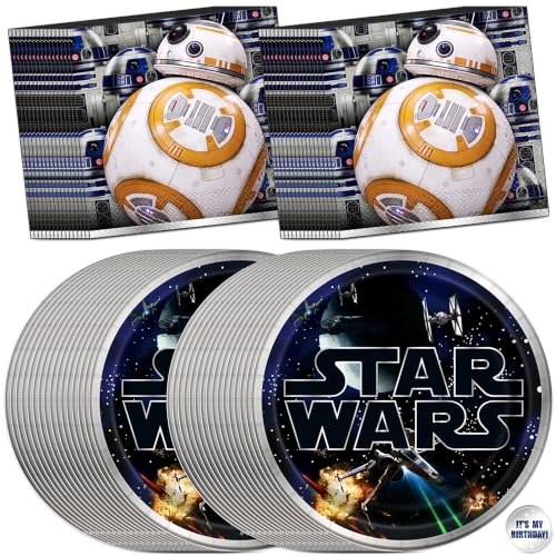 Décorations danniversaire Star Wars pour fête | Assiettes et