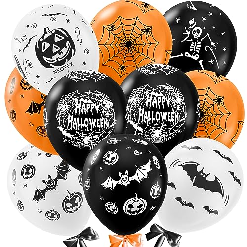 BOOSHMall Kit de Ballons Halloween - 50 Pièces en Latex, Déc