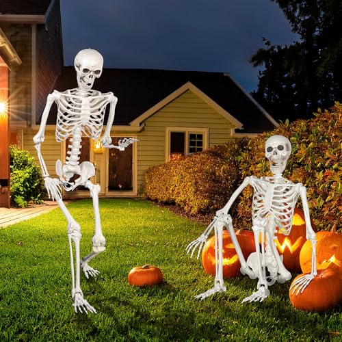 SIFOEL Sculpture de squelette dHalloween 165cm grandeur natu
