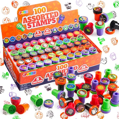 JOYIN 100pcs Tampons Assortis pour Halloween, Tampons Auto-E