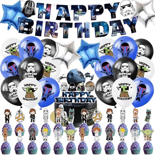 Ballon danniversaire Star Wars, kit de décoration pour anniv