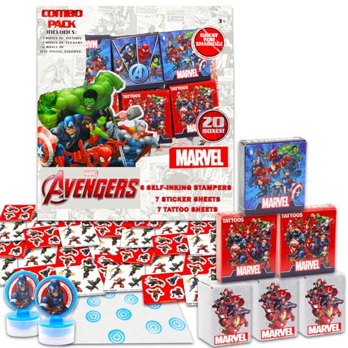 Lot de 20 boîtes à dragées Avengers pour 20 invités avec aut