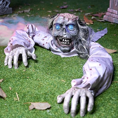 JOYIN Zombie Rampant Halloween avec Yeux Lumineux et Son Eff