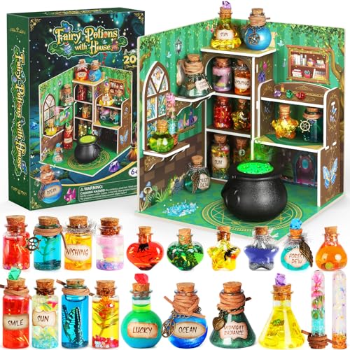 Kit de Potions Magique Maison de Fée - 20 Potions avec Pouss