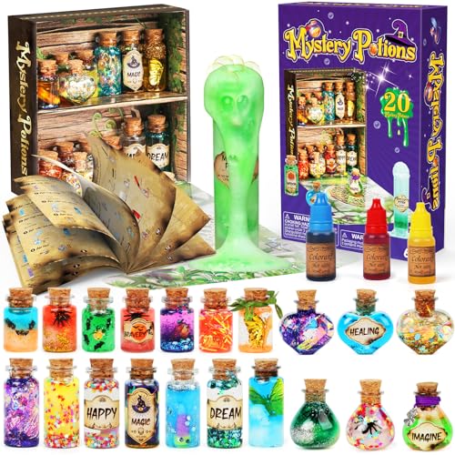 Mystery Potions Kit de Potions Magiques pour Enfants, 20 Fla