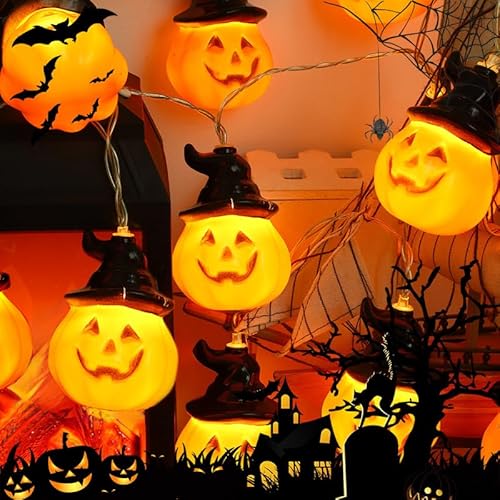 Guirlande LED Citrouille Halloween 4m