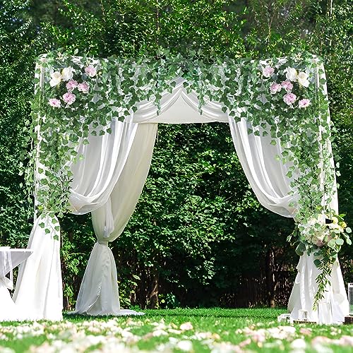 Vinabo Lierre Artificiel Decoration Chambre, 12Pcs 2.1m Faux