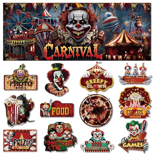 Lot de 13 décorations de fête effrayantes pour Halloween, ca